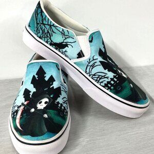 Raad grim reaper slip-on shoes, size Men's 9.5/Women's 11